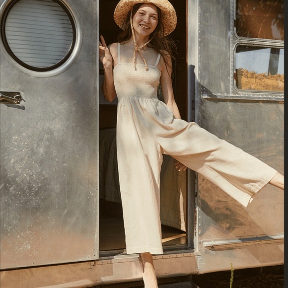 Christy Dawn Pants - Christy Dawn Avery Jumper - Woven Oat (Only 5 pcs were made)